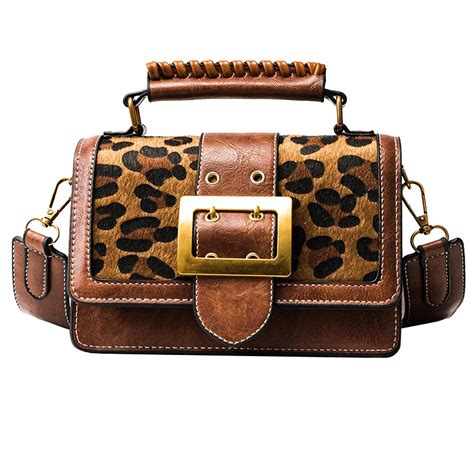 leopard designer bucket bags